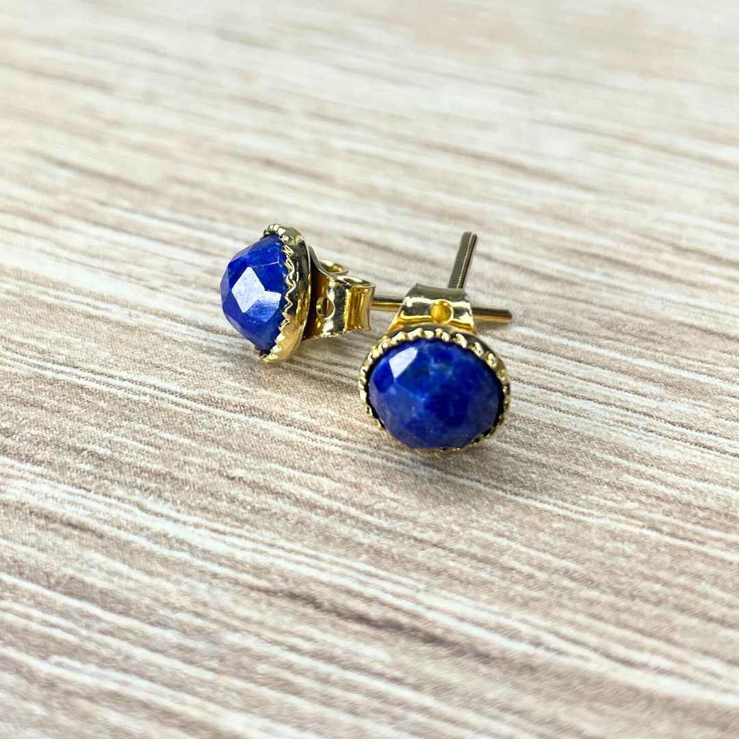 Boucles d&#39;oreilles Amalia - Lapis lazuli