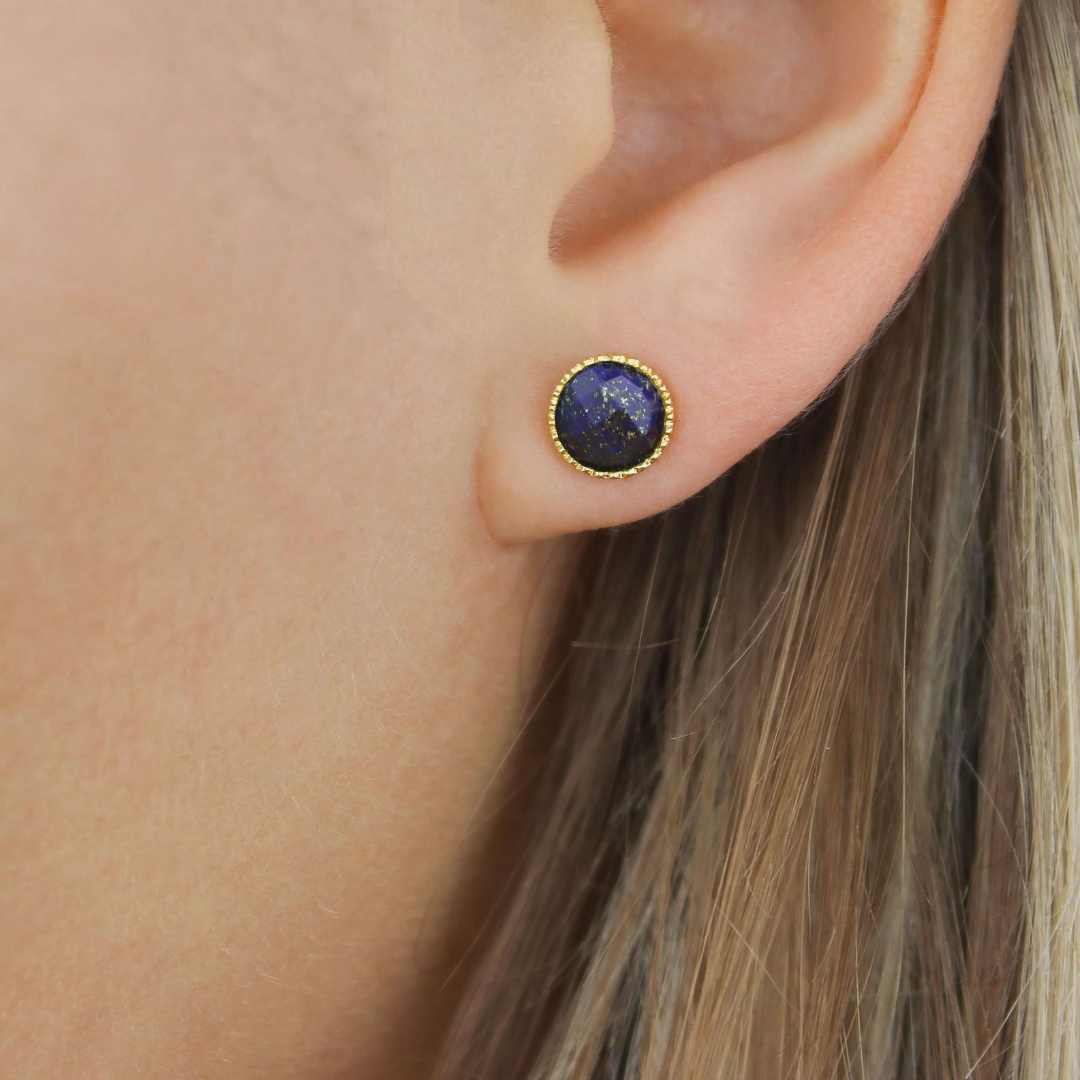 Boucles d&#39;oreilles Amalia - Lapis lazuli