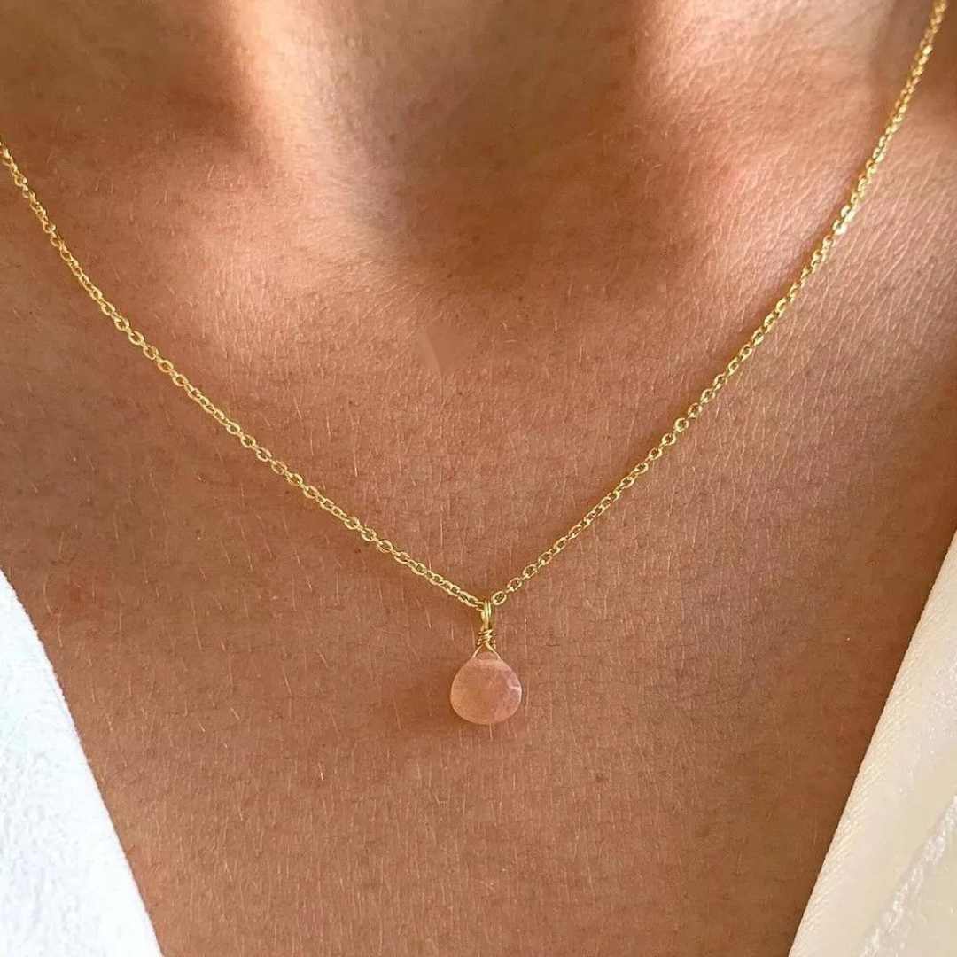 Collier Venus - Quartz rose