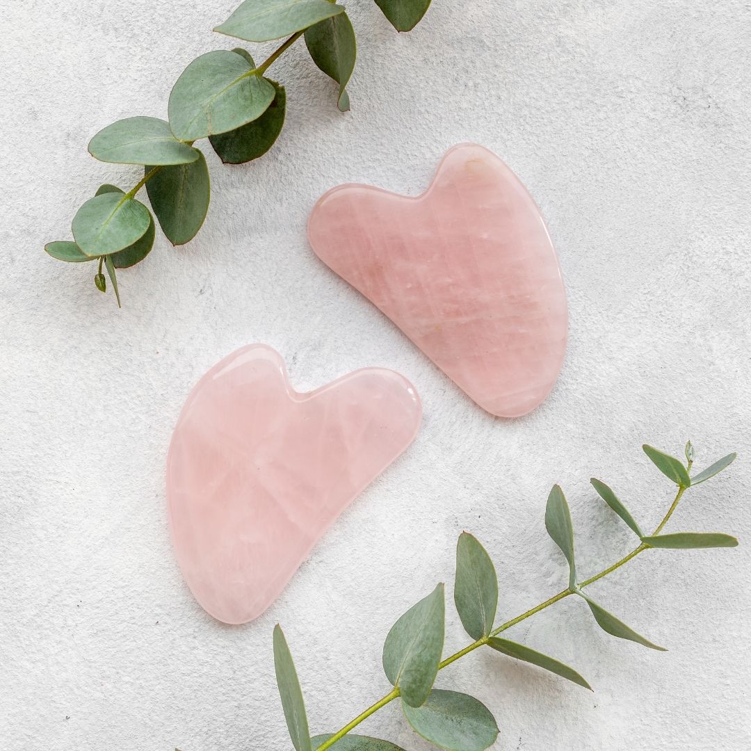 gua sha quartz rose